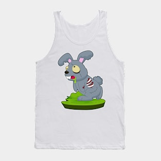 Rabbit Halloween Zombie Tank Top